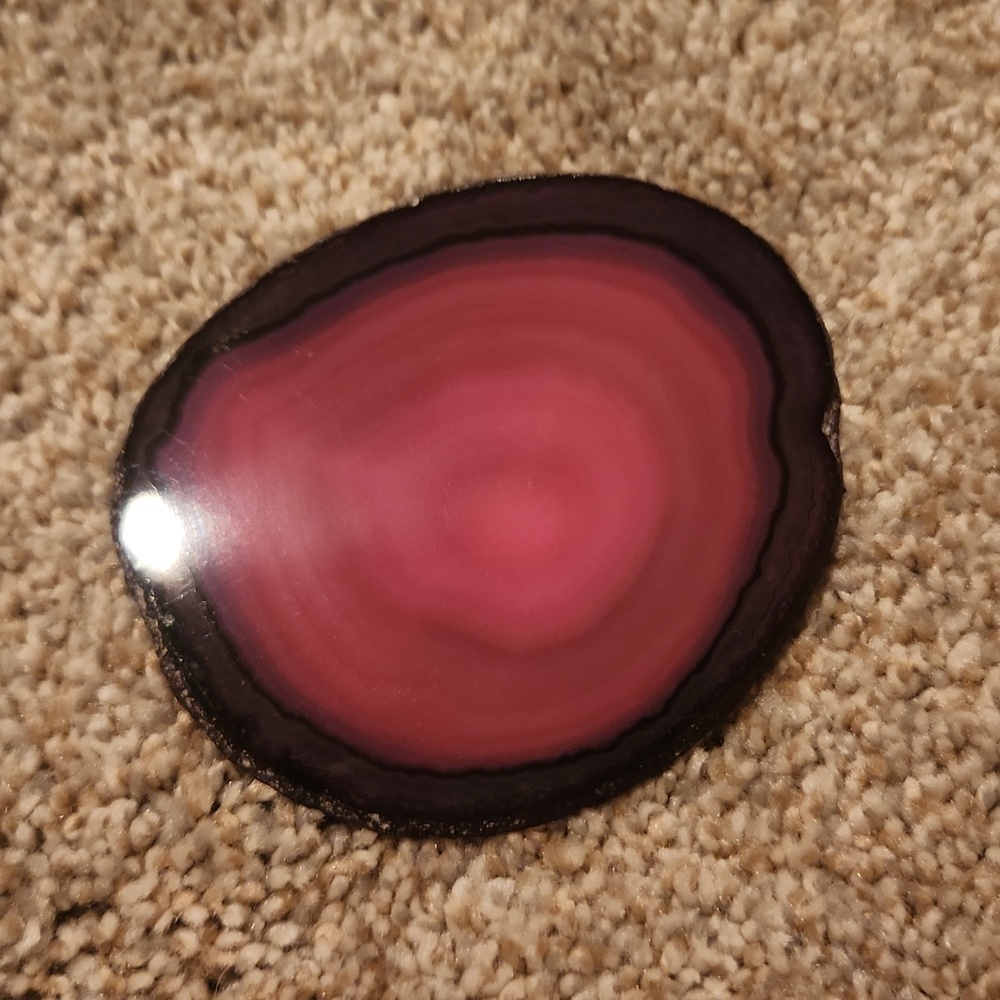 Pink and Purple Agate Slab